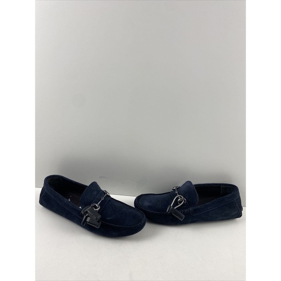 To Boot New York HILTON Navy Blue Suede Moc Toe Horsebit Loafers Men’s Size 9 Boardwalk Navy Suede Horse-Bit Sneakers main image 4